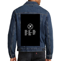 Aviation Phonetic Alphabet Men Denim Jacket | Artistshot