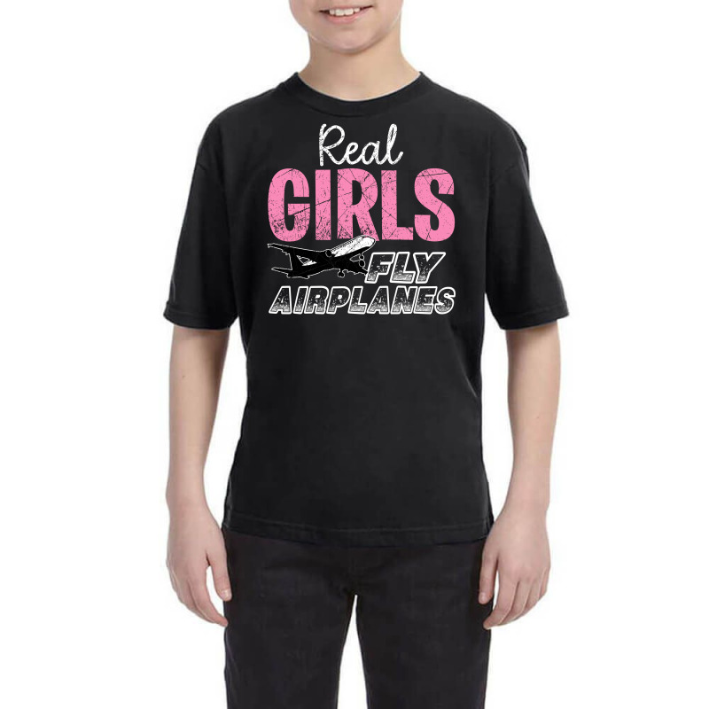 Real Girls Fly Airplanes For Dark Youth Tee | Artistshot