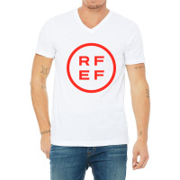 New-royal Spanish Football Federation V-neck Tee | Artistshot