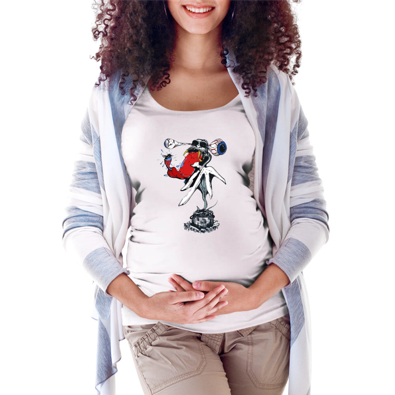 Magic Scared Monkey Maternity Scoop Neck T-shirt by mysticalbrain | Artistshot