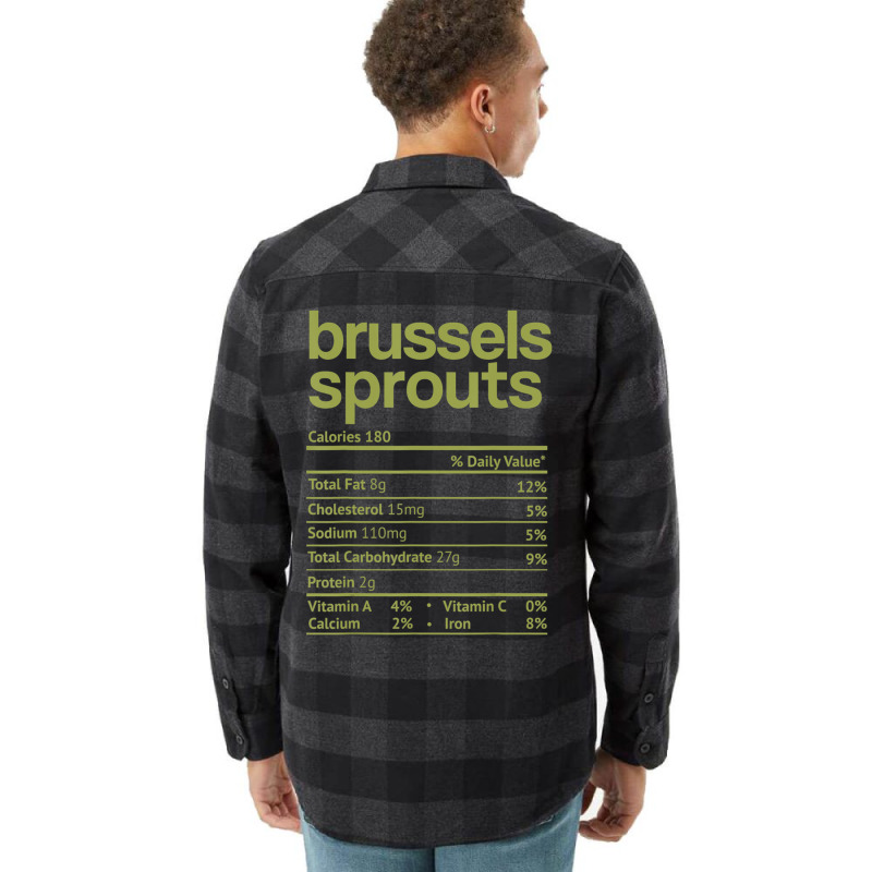 Brussels Sprouts Nutrition Facts Thanksgiving Christmas Food Flannel Shirt | Artistshot