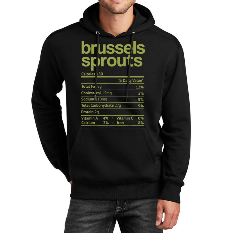 Brussels Sprouts Nutrition Facts Thanksgiving Christmas Food Unisex Hoodie | Artistshot