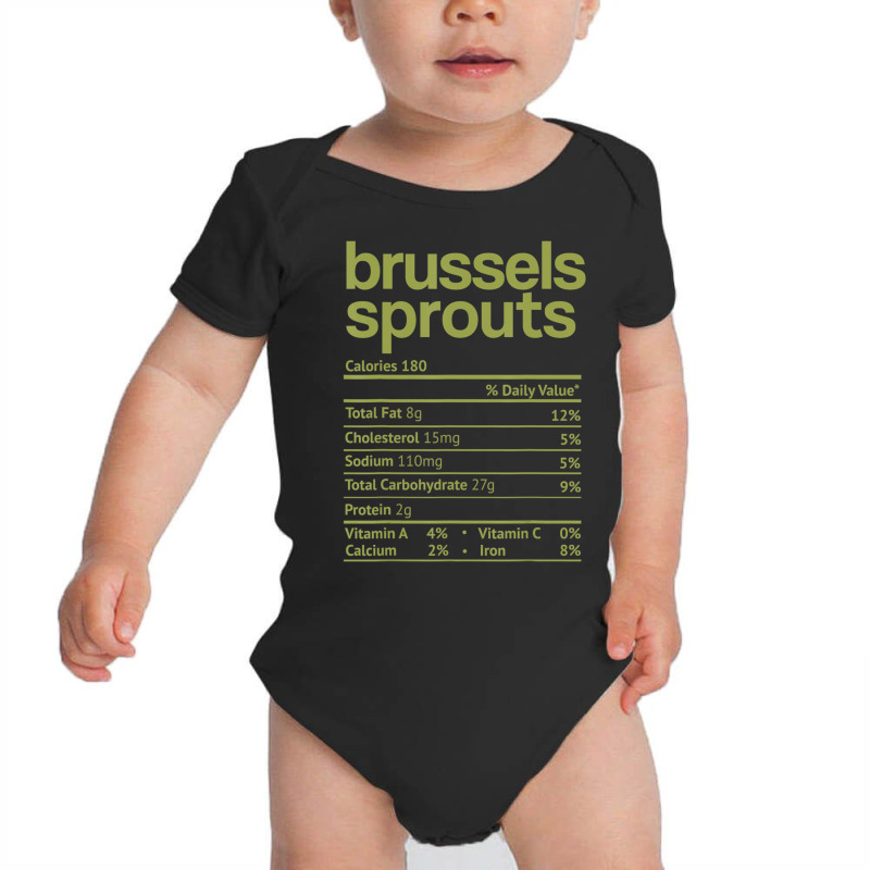 Brussels Sprouts Nutrition Facts Thanksgiving Christmas Food Baby Bodysuit | Artistshot