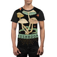 Artistshot Trending Colorful Vintage Mushroom Graphic T-shirt | Artistshot