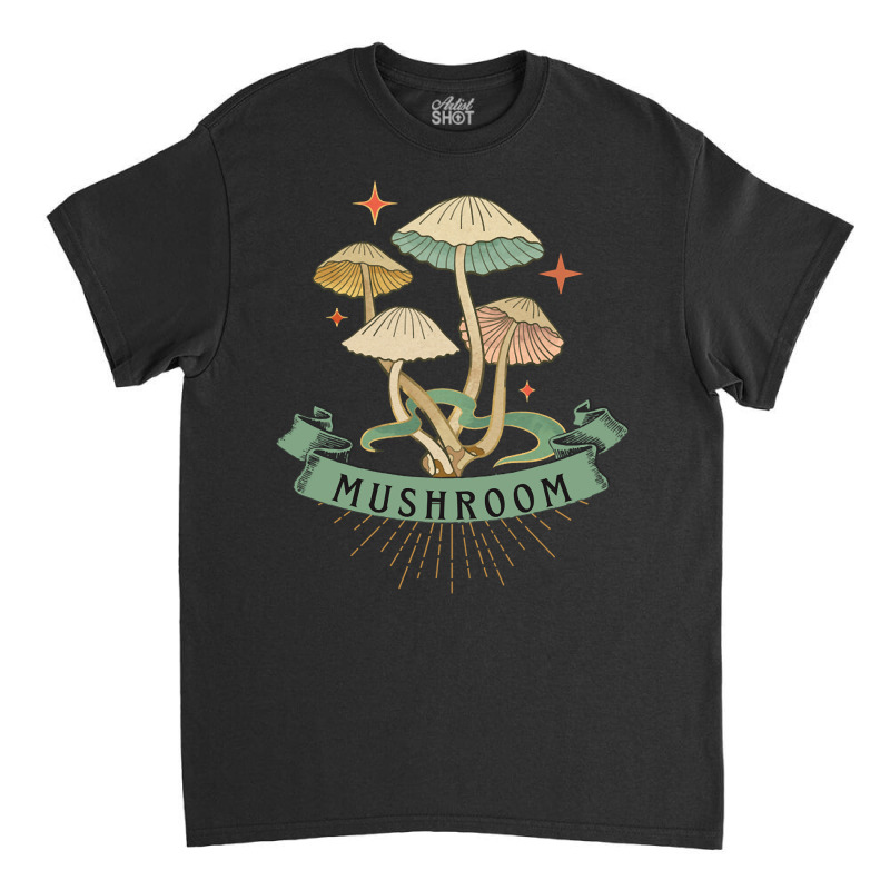 Artistshot Trending Colorful Vintage Mushroom Classic T-shirt | Artistshot