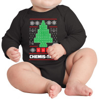 Chemistry Christmas Science Holiday Periodic Table Long Sleeve Baby Bodysuit | Artistshot