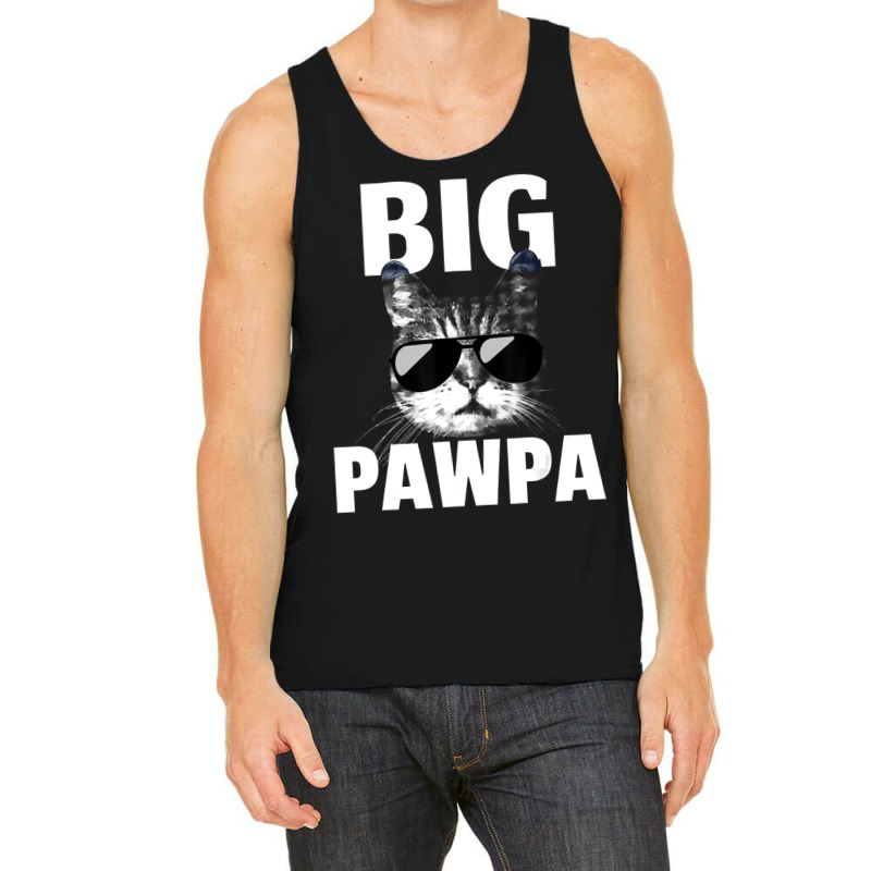 Black And White Cat Kitten Big Pawpa Tank Top by longho | Artistshot