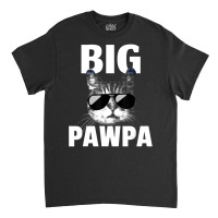 Black And White Cat Kitten Big Pawpa Classic T-shirt | Artistshot