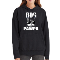 Black And White Cat Kitten Big Pawpa Vintage Hoodie | Artistshot