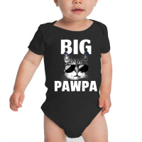 Black And White Cat Kitten Big Pawpa Baby Bodysuit | Artistshot