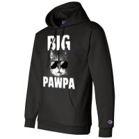 Black And White Cat Kitten Big Pawpa Champion Hoodie | Artistshot