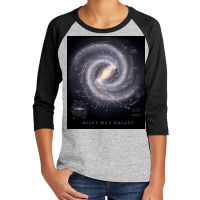 Milky Way Galaxy Map Youth 3/4 Sleeve | Artistshot