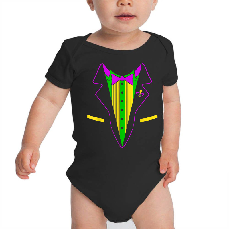 Carnival Mardi Gras Tuxedo Men Boys Parade Mardi Gras T Shirt Baby Bodysuit by araceliphexy | Artistshot