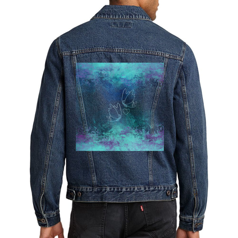 Limited Edition Butterflies Colorful Men Denim Jacket by Jerhogen528 | Artistshot