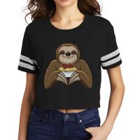 Hot Trend Sloth Spaghetti Meat Balls Scorecard Crop Tee | Artistshot