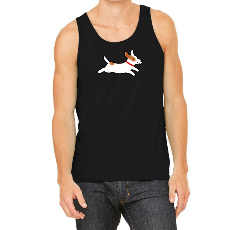 Cute Jack Russell Terrier Running Dog 1 Tank Top by JOSERICARDOTORRES | Artistshot