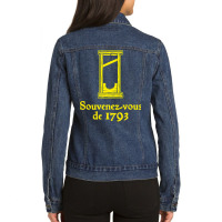 Limited Edition Souvenez-vous Des 1793 - French Revolution Guillotine Ladies Denim Jacket | Artistshot