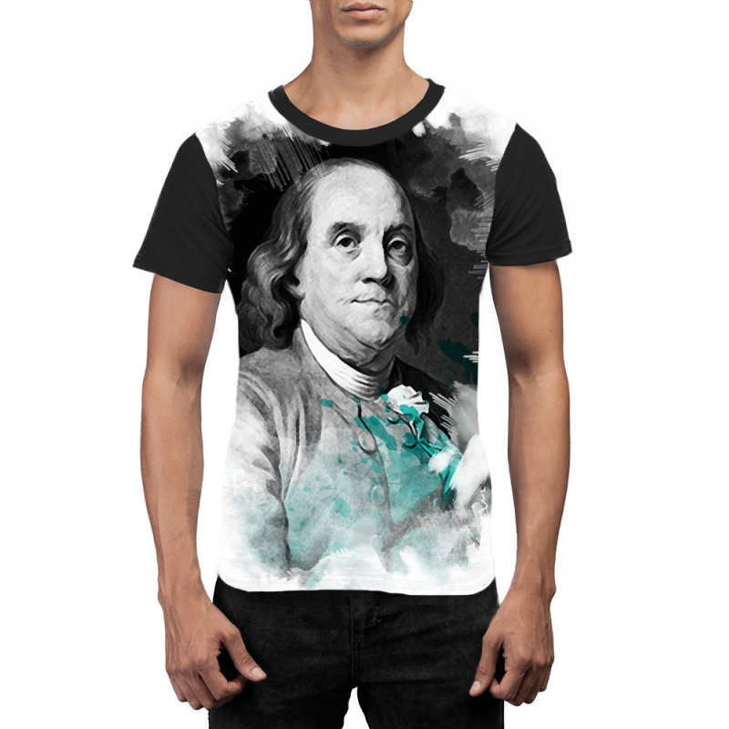 Benjamin Franklin Painting Art Graphic T-shirt | Artistshot