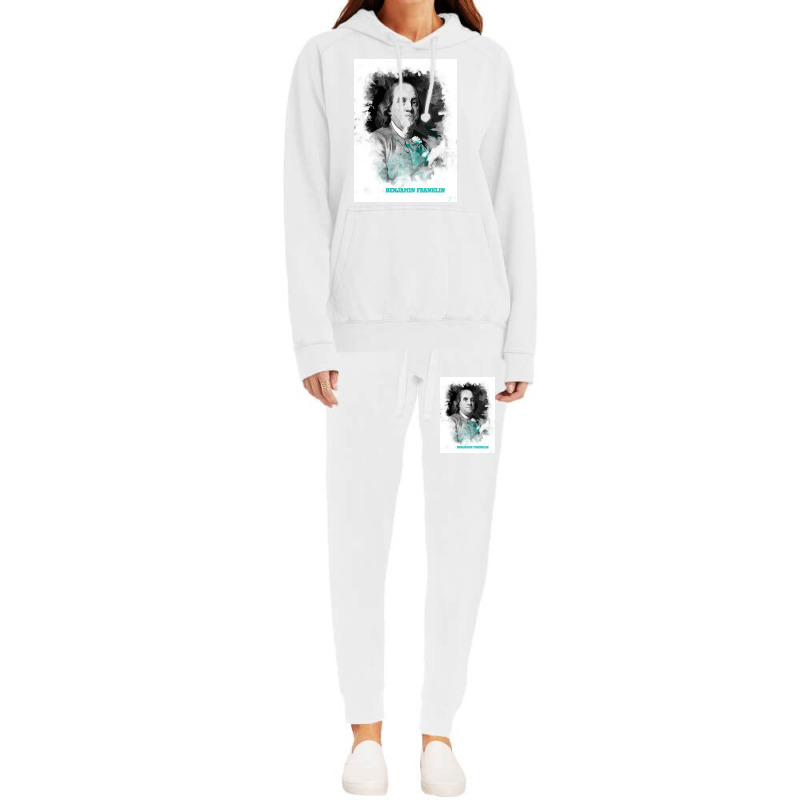 Benjamin Franklin Painting Art Hoodie & Jogger Set | Artistshot