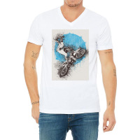 Motocross Extreme Sport V-neck Tee | Artistshot