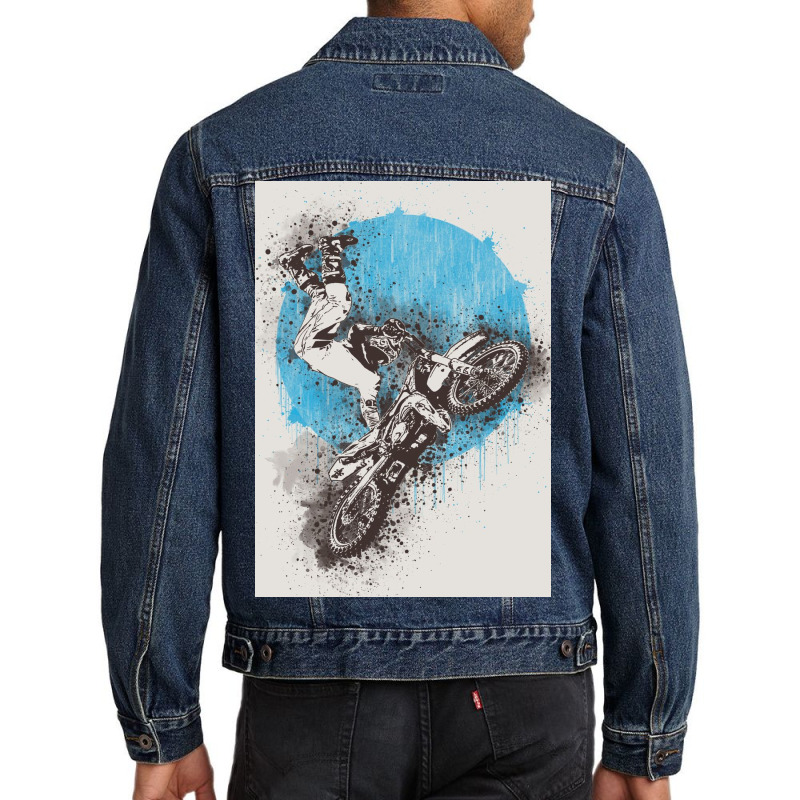 Motocross Extreme Sport Men Denim Jacket | Artistshot