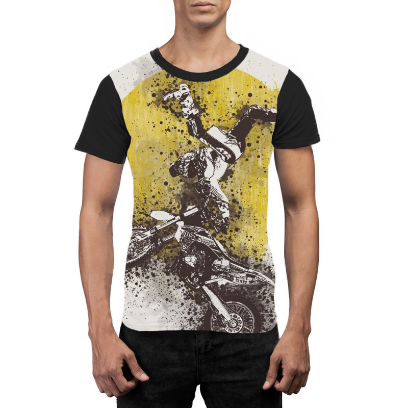 Biker Extreme Sport Graphic T-shirt | Artistshot