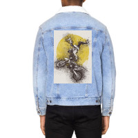 Biker Extreme Sport Unisex Sherpa-lined Denim Jacket | Artistshot