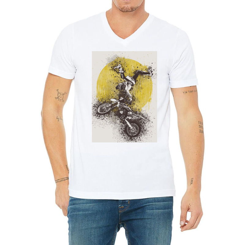 Biker Extreme Sport V-neck Tee | Artistshot