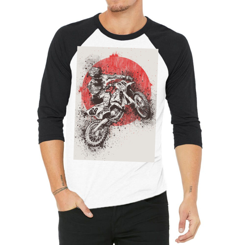 Trail Extreme Sport Grunge 3/4 Sleeve Shirt | Artistshot