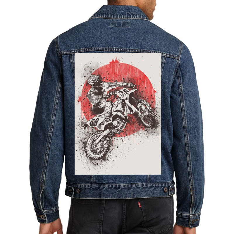 Trail Extreme Sport Grunge Men Denim Jacket | Artistshot