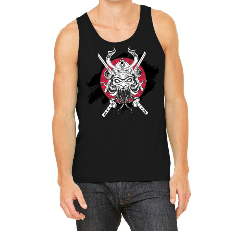 Samurai Skull Tank Top by apolitery | Artistshot