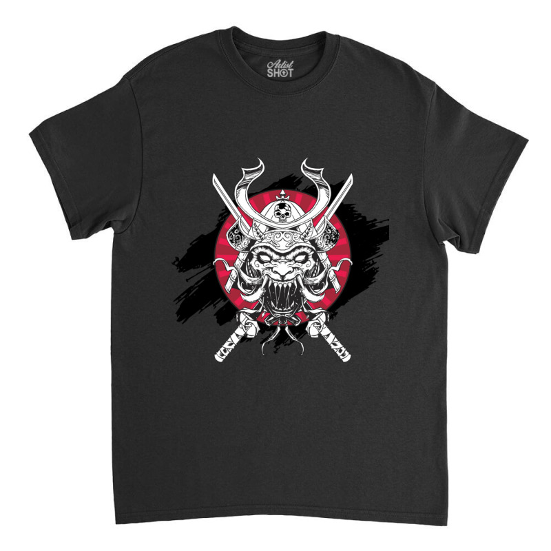 Samurai Skull Classic T-shirt by apolitery | Artistshot