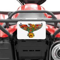 Thunderbird  Wild Soul With Sunflower Serape Aztec Atv License Plate | Artistshot