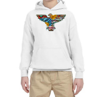 Thunderbird With Usa Flag And Sunflowers Youth Hoodie | Artistshot