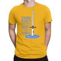 Strange Women Lying In Ponds Distributing Swords Yellow T-shirt | Artistshot