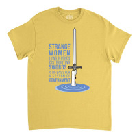 Strange Women Lying In Ponds Distributing Swords Yellow Classic T-shirt | Artistshot