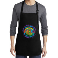 Circle Bear Dead Medium-length Apron | Artistshot