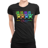 Autism Awareness T  Shirt Pineapple Dab Autism Awareness T  Shirt Ladies Fitted T-shirt | Artistshot