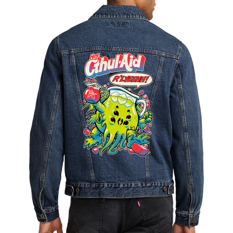 Cthulaid Yellow Men Denim Jacket by mahimnafezi1 | Artistshot