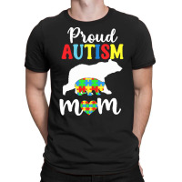 Autism Awareness T  Shirt Womens Proud Autism Mom Puzzle Autism Awaren T-shirt | Artistshot