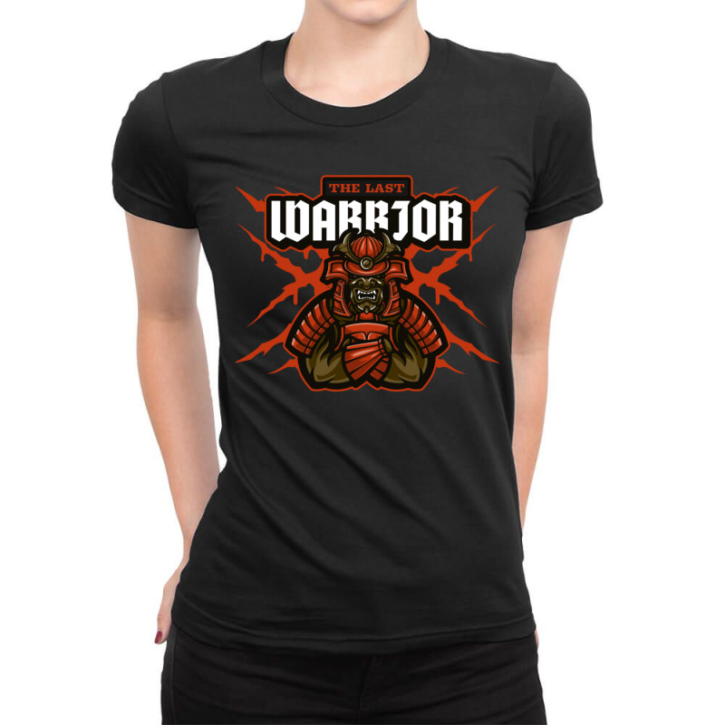 Samurai Warrior 19 Ladies Fitted T-Shirt by apolitery | Artistshot