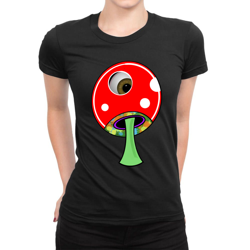 Artistshot Limited Edition Magical Mushroom Ladies Fitted T-Shirt by brumfieldportillo7vlpq8 | Artistshot