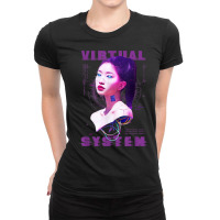 Futuristic Aesthetic Cyberpunk Style Virtual Cyborg T Shirt Ladies Fitted T-shirt | Artistshot