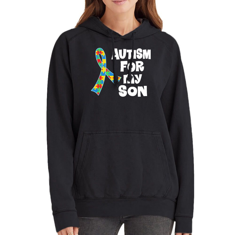 Autism Son T  Shirt Autism Ribbon For Son T  Shirt Vintage Hoodie by vmcdermott132 | Artistshot