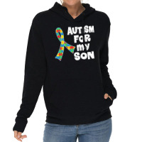 Autism Son T  Shirt Autism Ribbon For Son T  Shirt Lightweight Hoodie | Artistshot