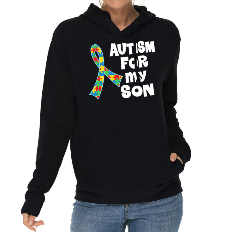 Autism Son T  Shirt Autism Ribbon For Son T  Shirt Lightweight Hoodie by vmcdermott132 | Artistshot