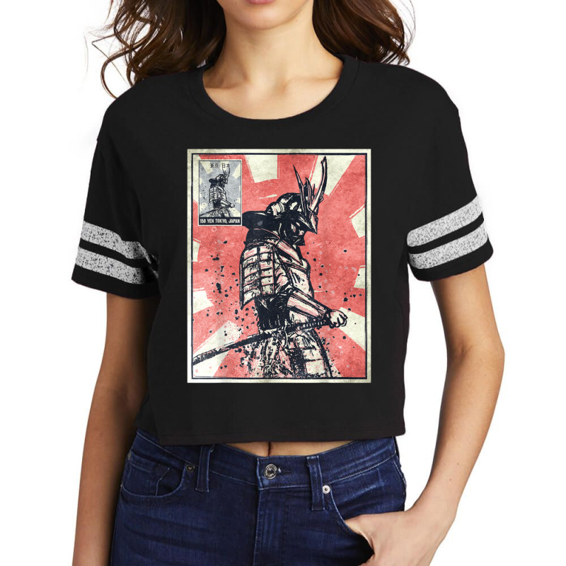 Samurai Warrior Duvet Covers Scorecard Crop Tee by apolitery | Artistshot