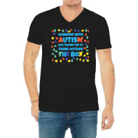 Autism T  Shirt Autism Autistic Autism Support Puzzle T  Shirt V-neck Tee | Artistshot