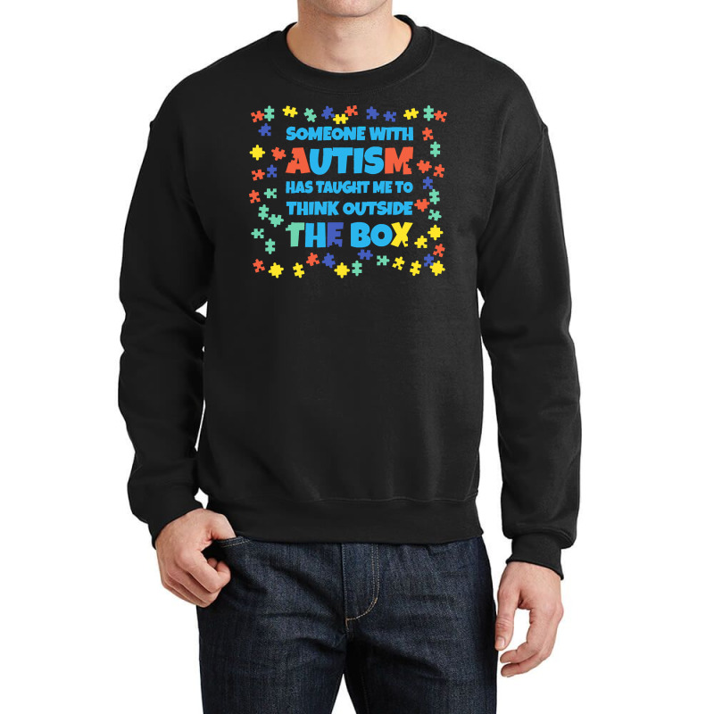 Autism T  Shirt Autism Autistic Autism Support Puzzle T  Shirt Crewneck Sweatshirt by vmcdermott132 | Artistshot