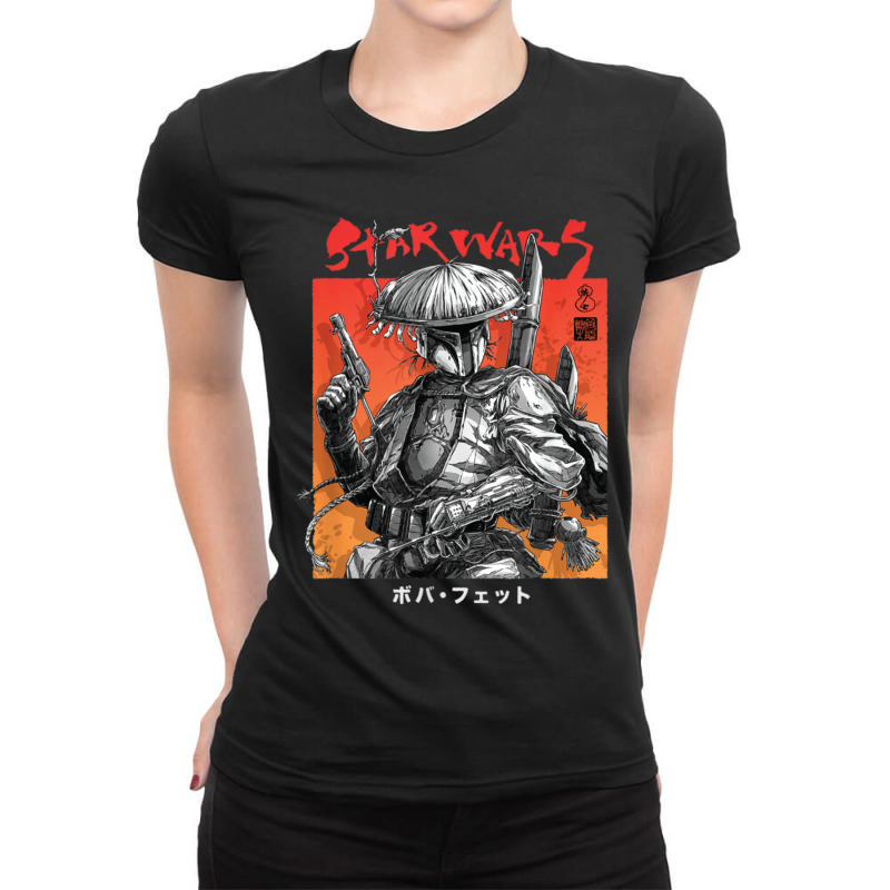 Samurai Warrior Duvet Covers 2 Ladies Fitted T-Shirt by apolitery | Artistshot